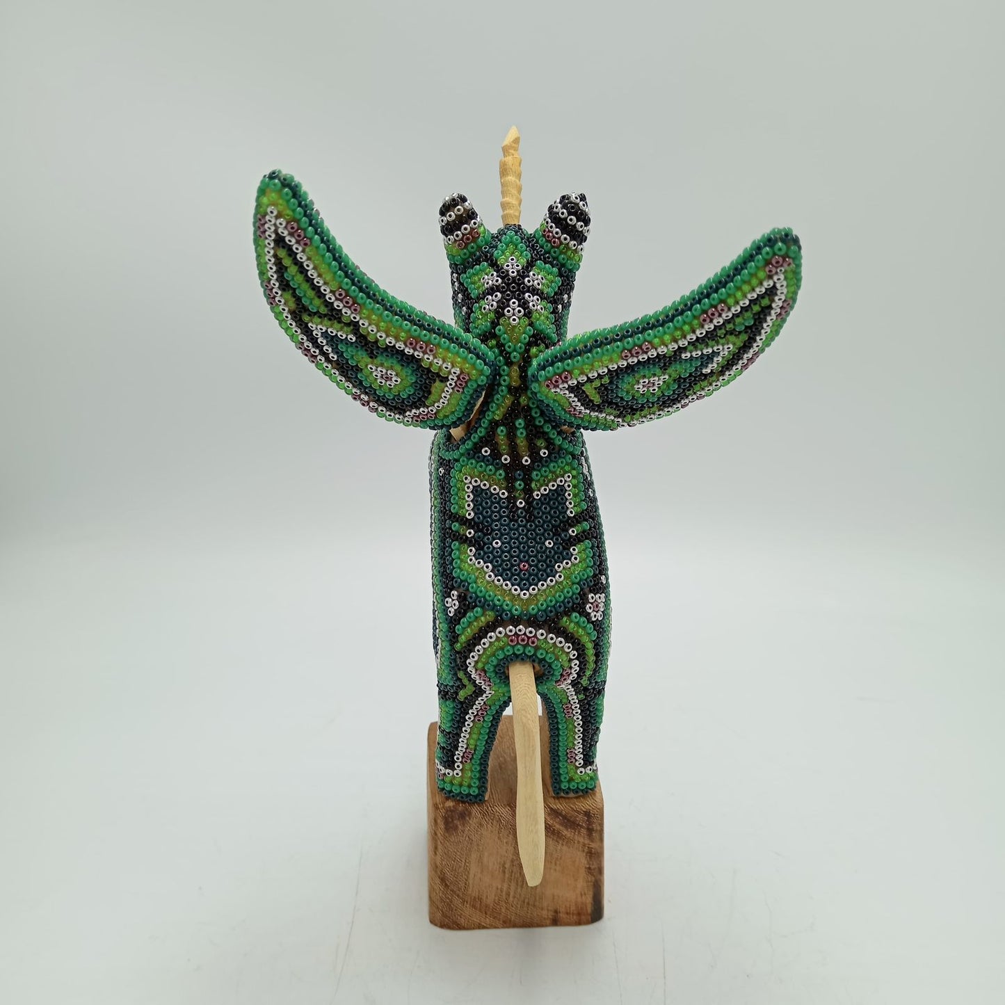 Mexican Huichol Hand Beaded Pegasus By Isandro Villa Lopez PP8452