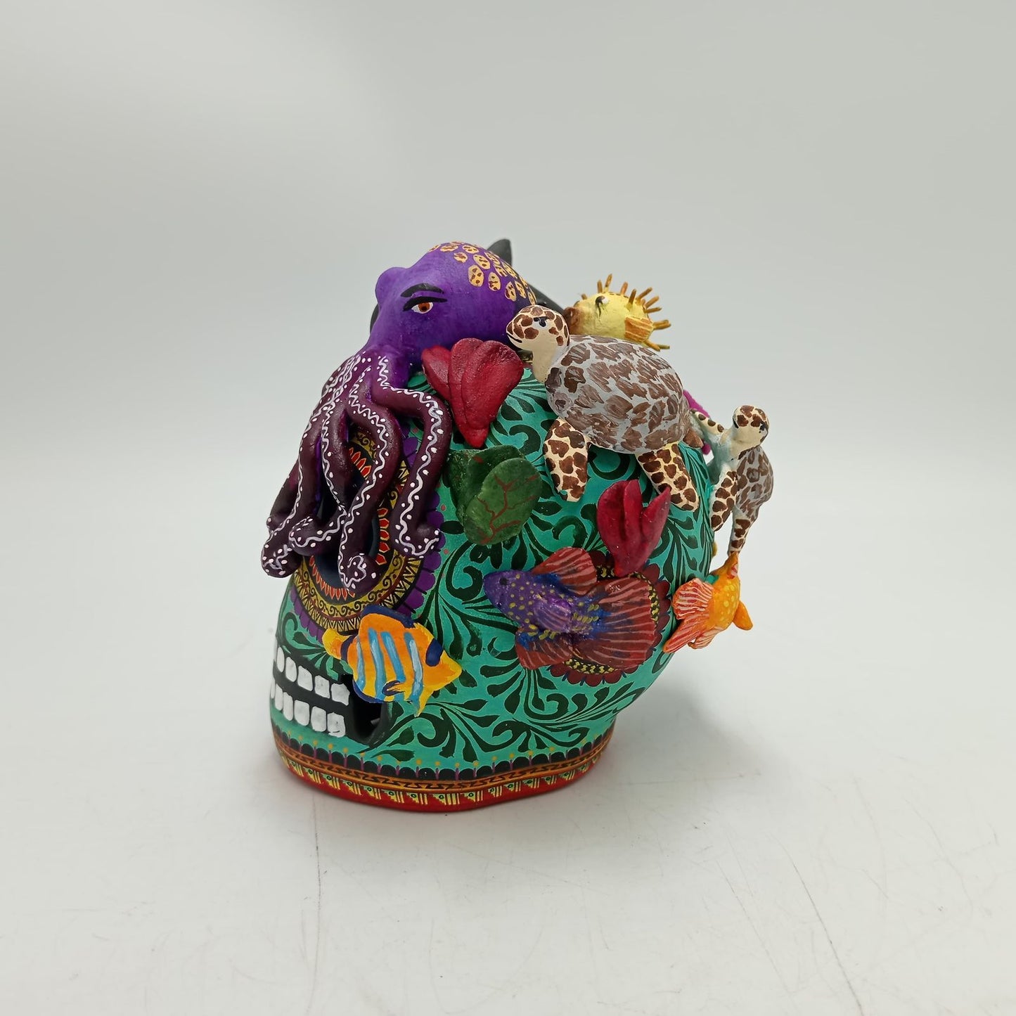 Day Of the Dead Ceramics Ocean Skull By Alfonso Castillo PP8469