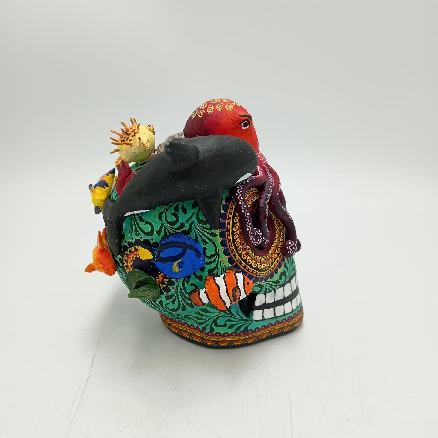 Day Of the Dead Ceramics Ocean Skull By Alfonso Castillo PP8470