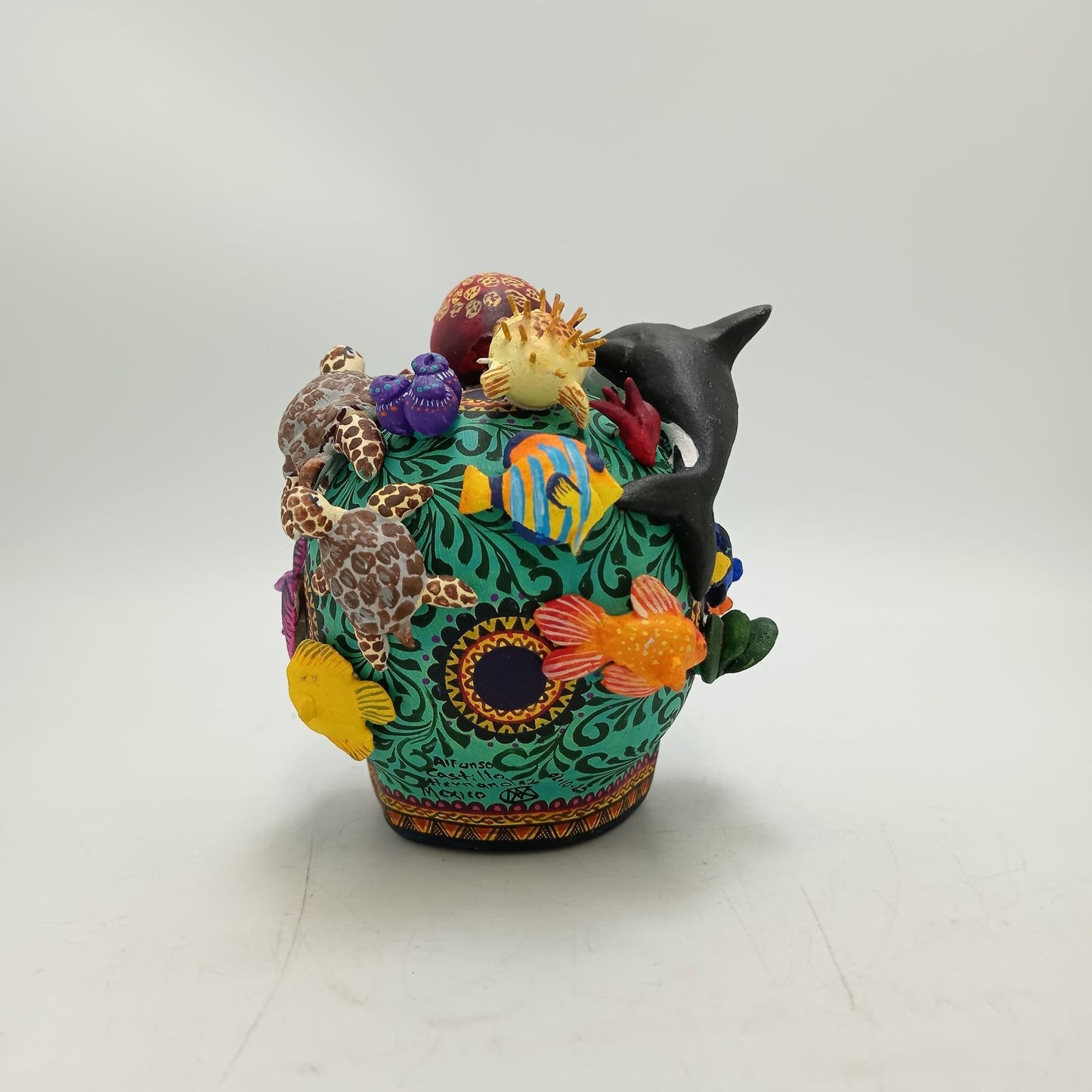 Day Of the Dead Ceramics Ocean Skull By Alfonso Castillo PP8470