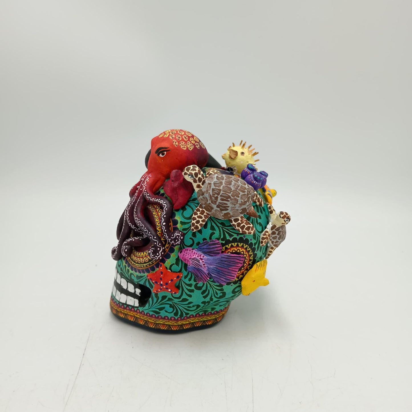 Day Of the Dead Ceramics Ocean Skull By Alfonso Castillo PP8470