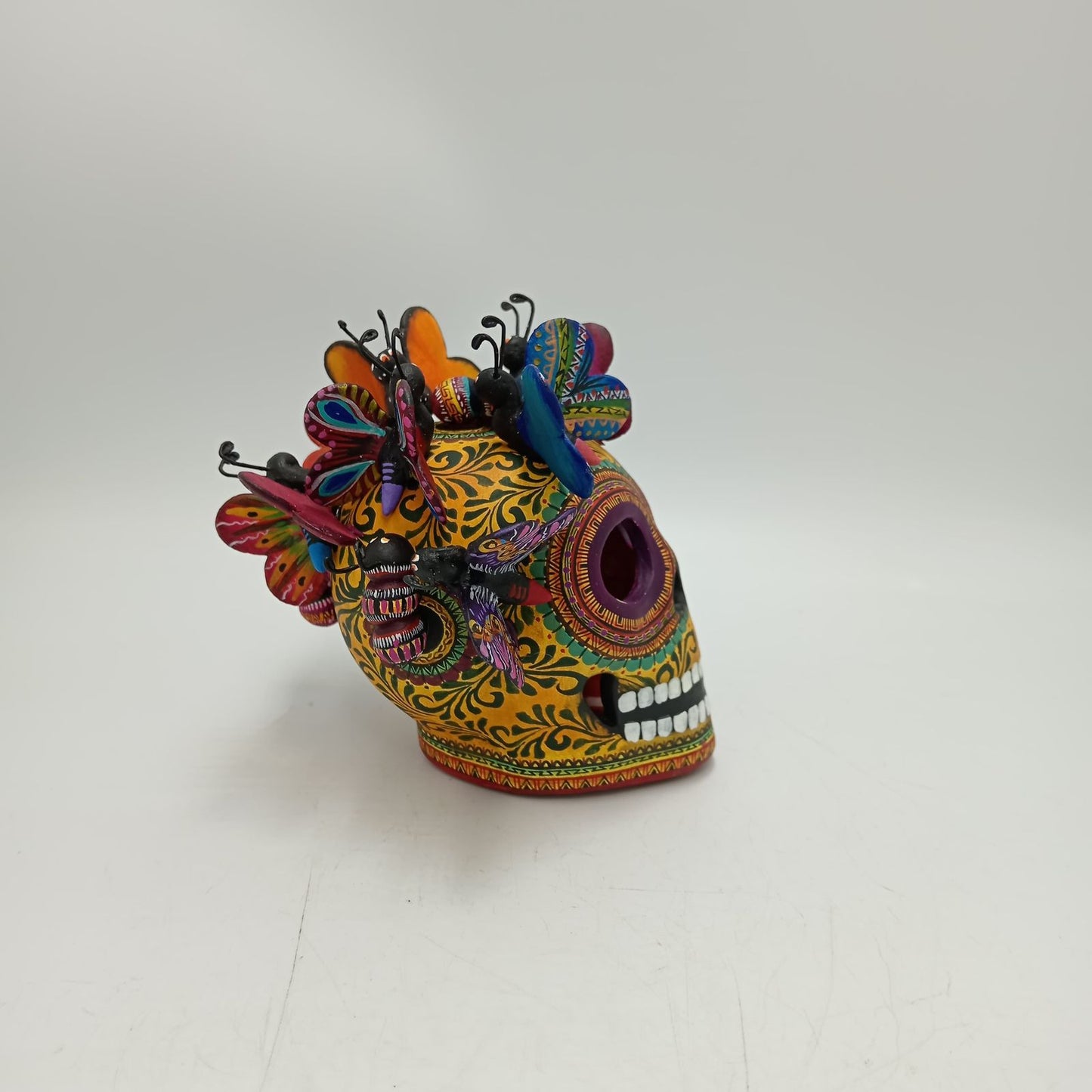 Day Of the Dead Ceramics Skull By Alfonso Castillo PP8471