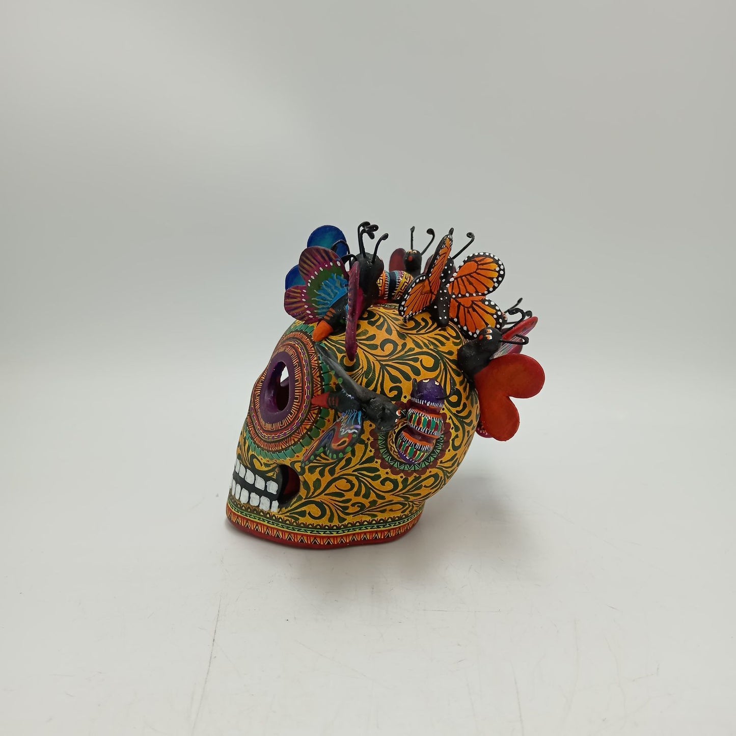 Day Of the Dead Ceramics Skull By Alfonso Castillo PP8471