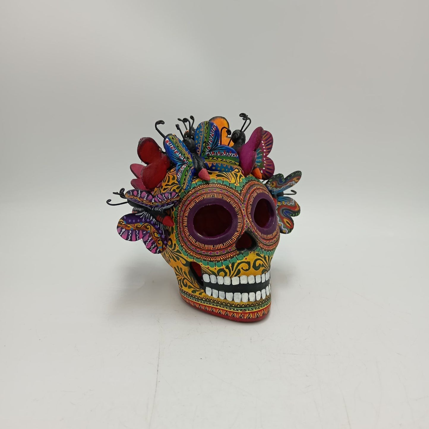 Day Of the Dead Ceramics Skull By Alfonso Castillo PP8471