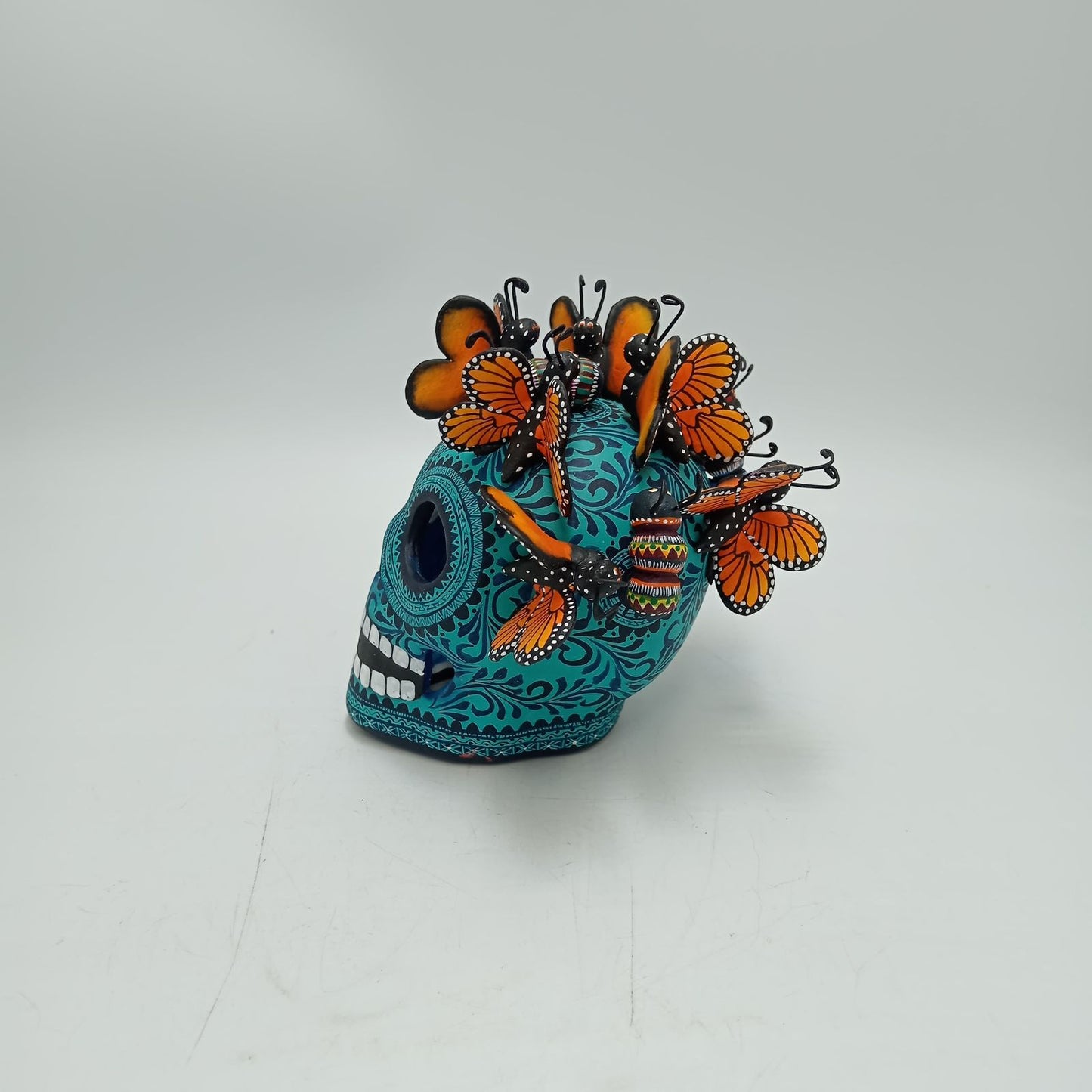 Day Of the Dead Ceramics Skull By Alfonso Castillo PP8474