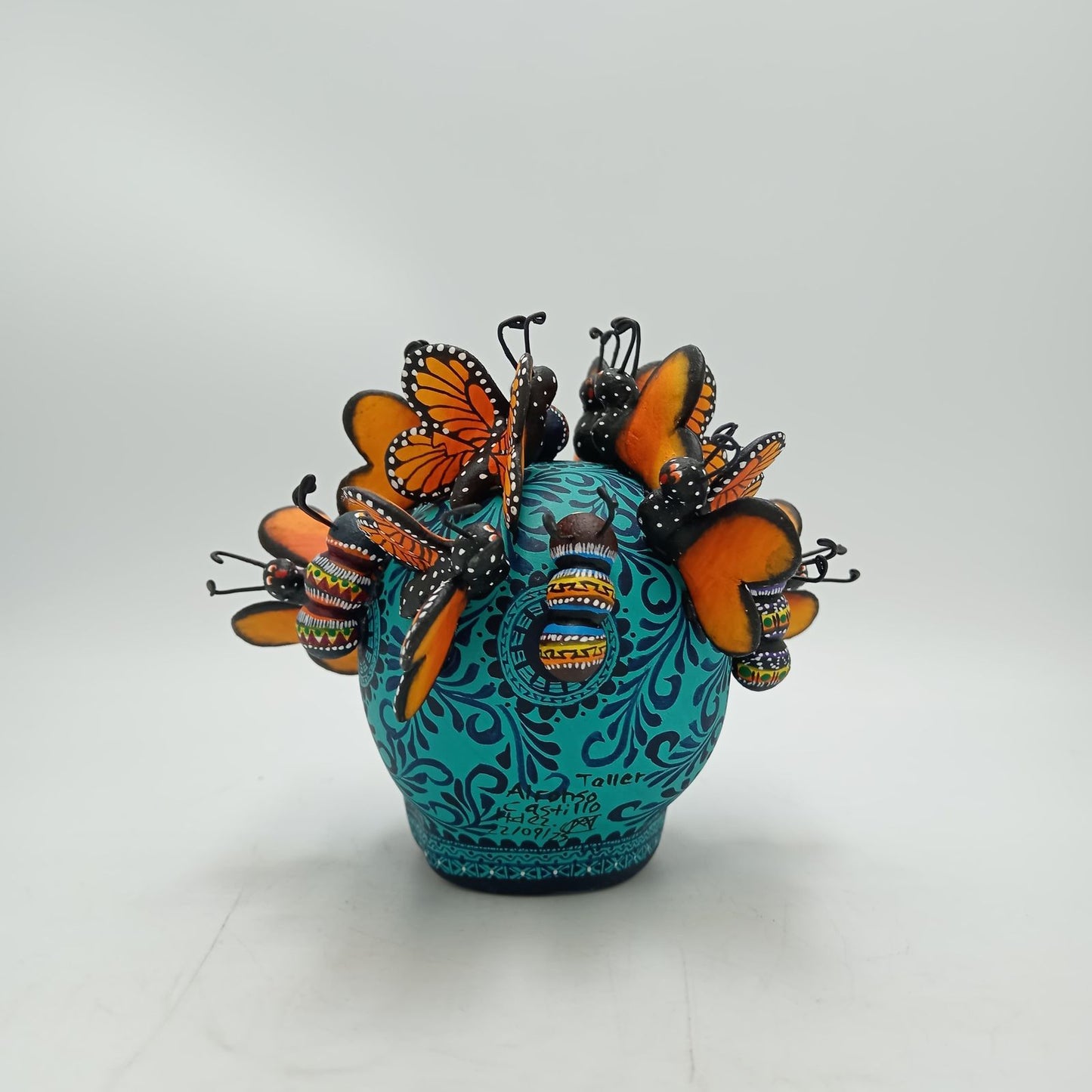 Day Of the Dead Ceramics Skull By Alfonso Castillo PP8474