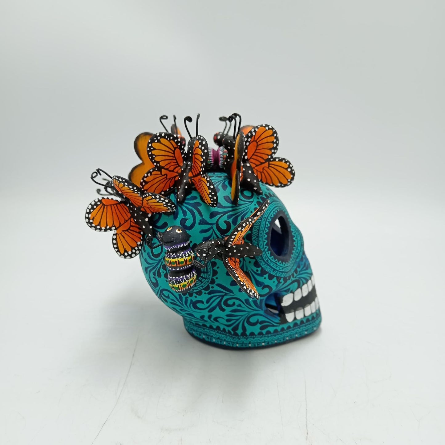 Day Of the Dead Ceramics Skull By Alfonso Castillo PP8474