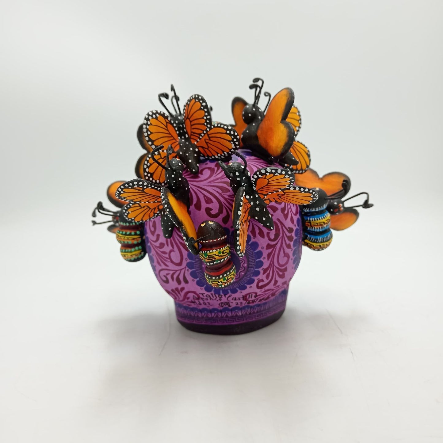 Day Of the Dead Ceramics Skull By Alfonso Castillo PP8476