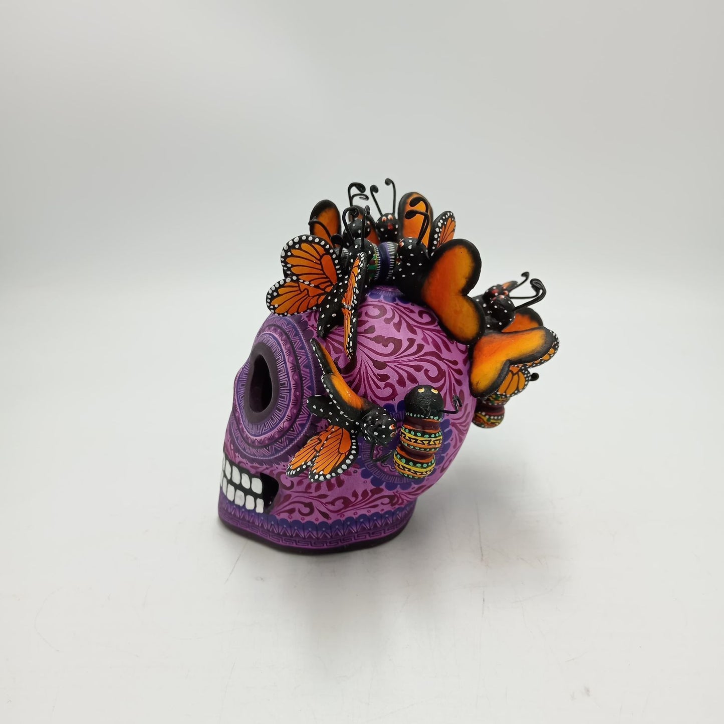 Day Of the Dead Ceramics Skull By Alfonso Castillo PP8476