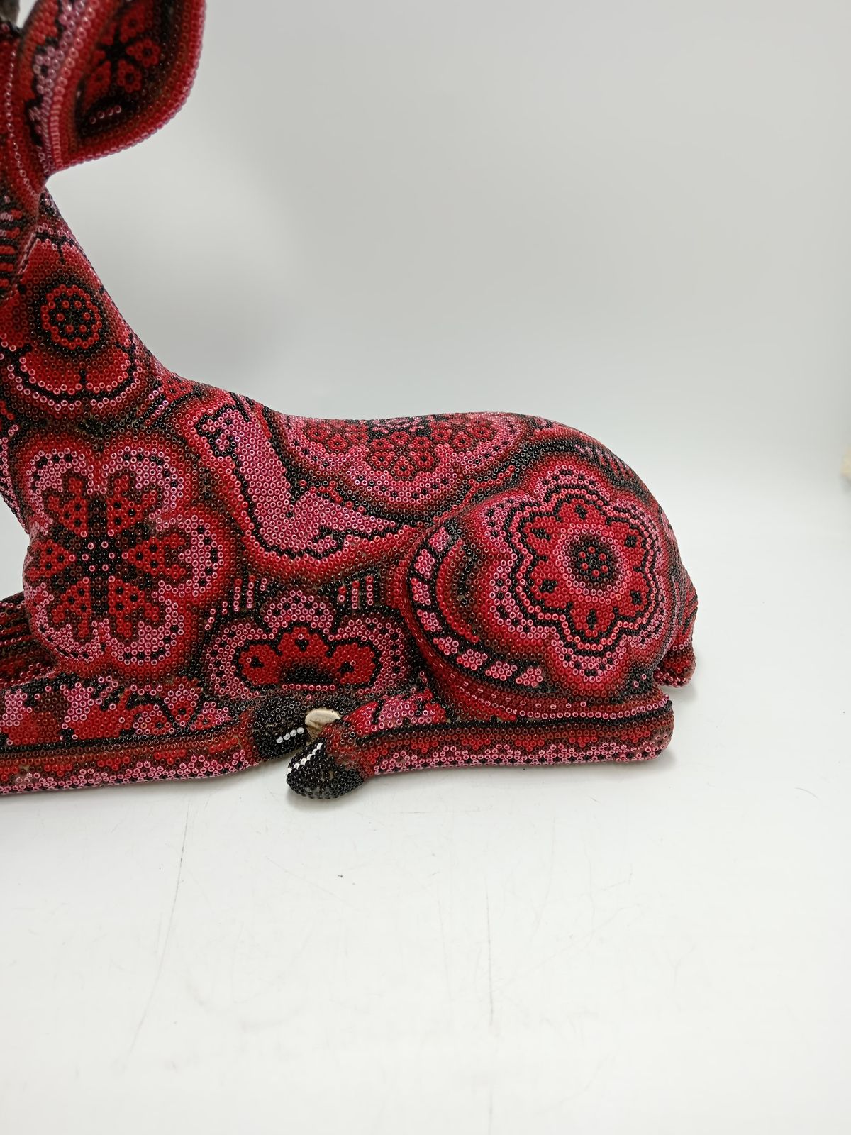 Hand Beaded Huichol Mexican Folk Art Nativity Set By Honorio Villa Lopez PP8488