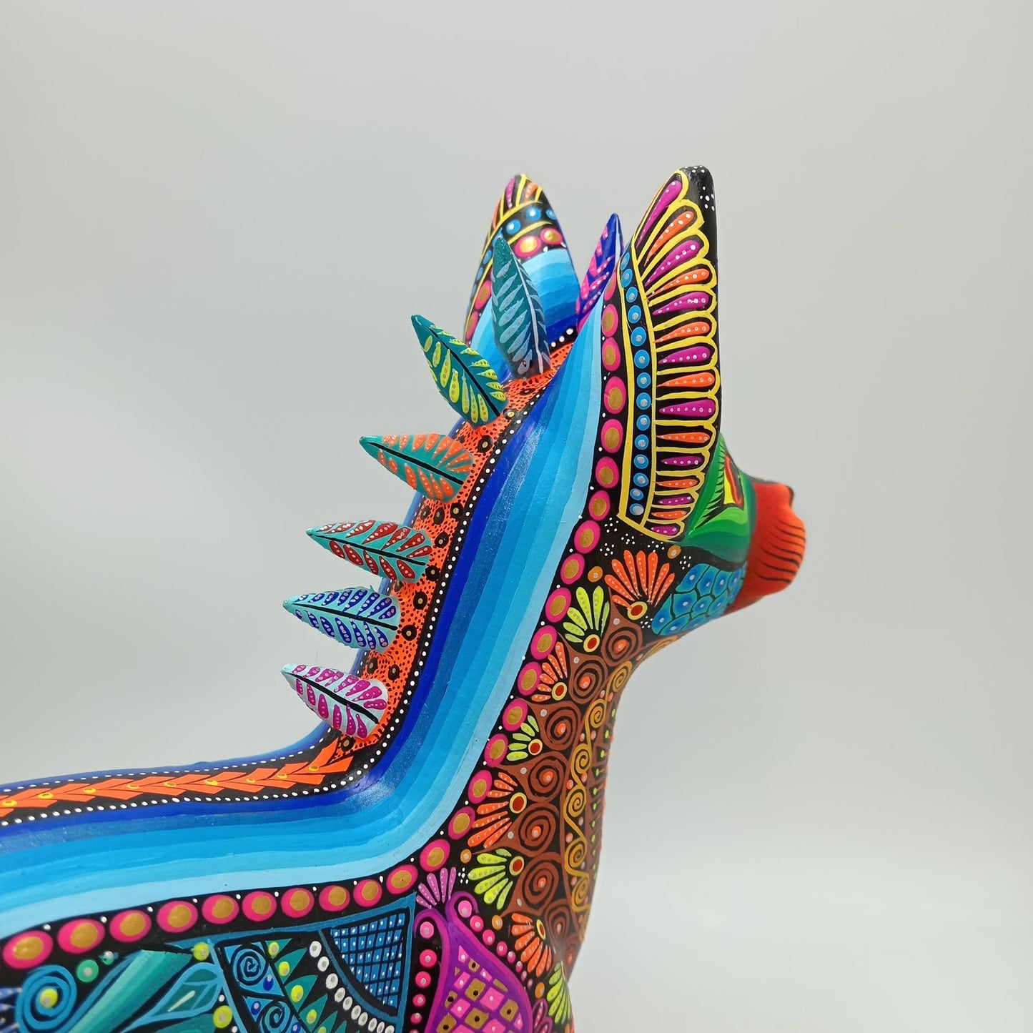 Mexican Folk Art Oaxacan Wood Carving Alebrije Hand Made, Xoloitzcuintle By Luis Sosa PP8503