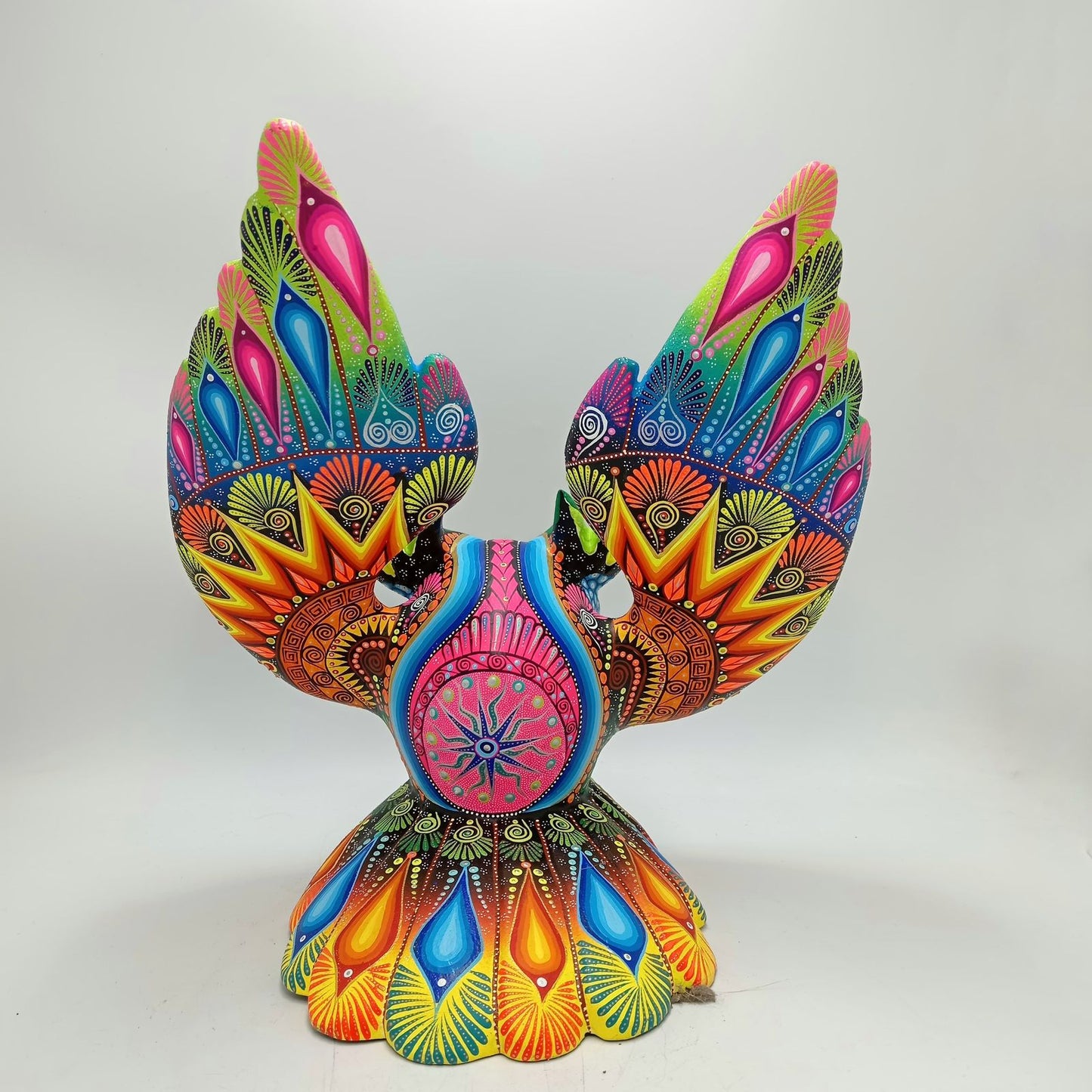 Mexican Folk Art Oaxacan Wood Carving Alebrije Hand Made, Owl By Luis Sosa PP8506