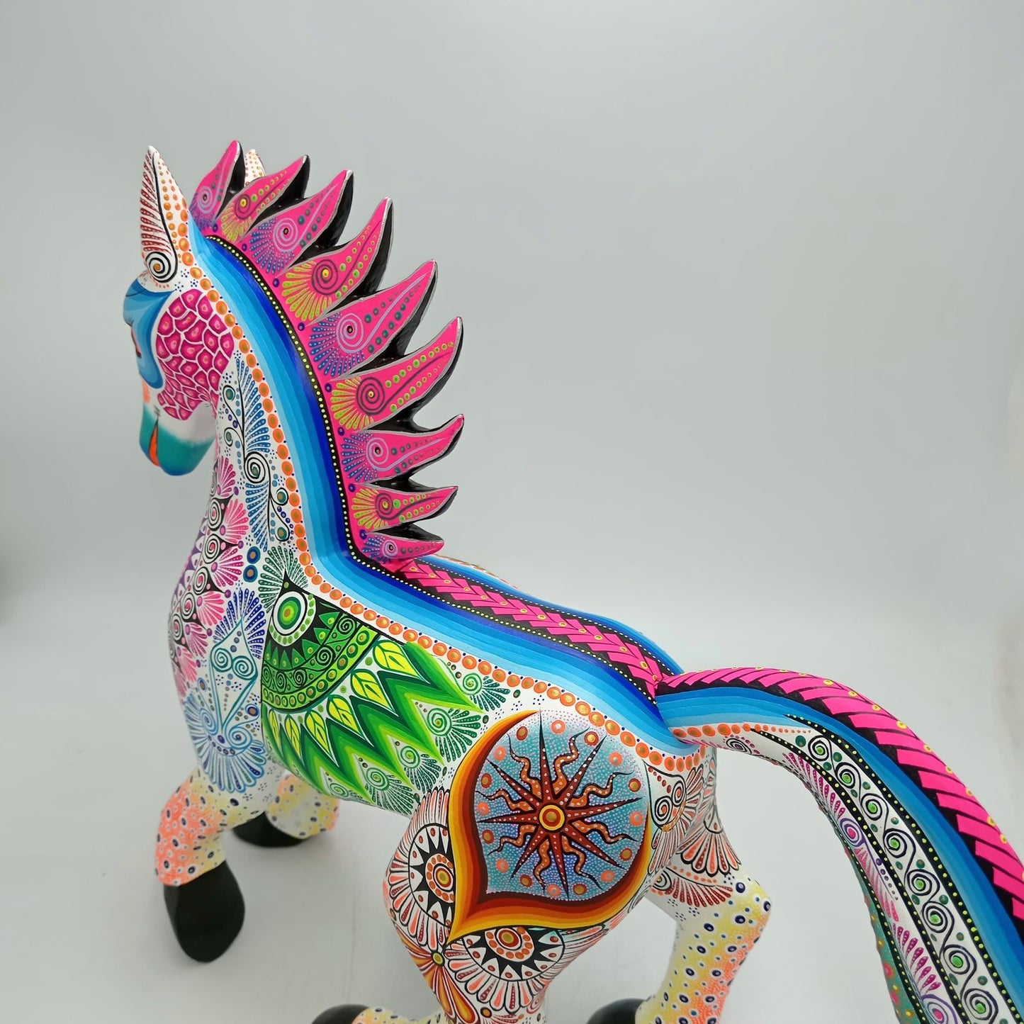 Mexican Folk Art Oaxacan Wood Carving Alebrije Hand Made, Horse By Luis Sosa PP8510