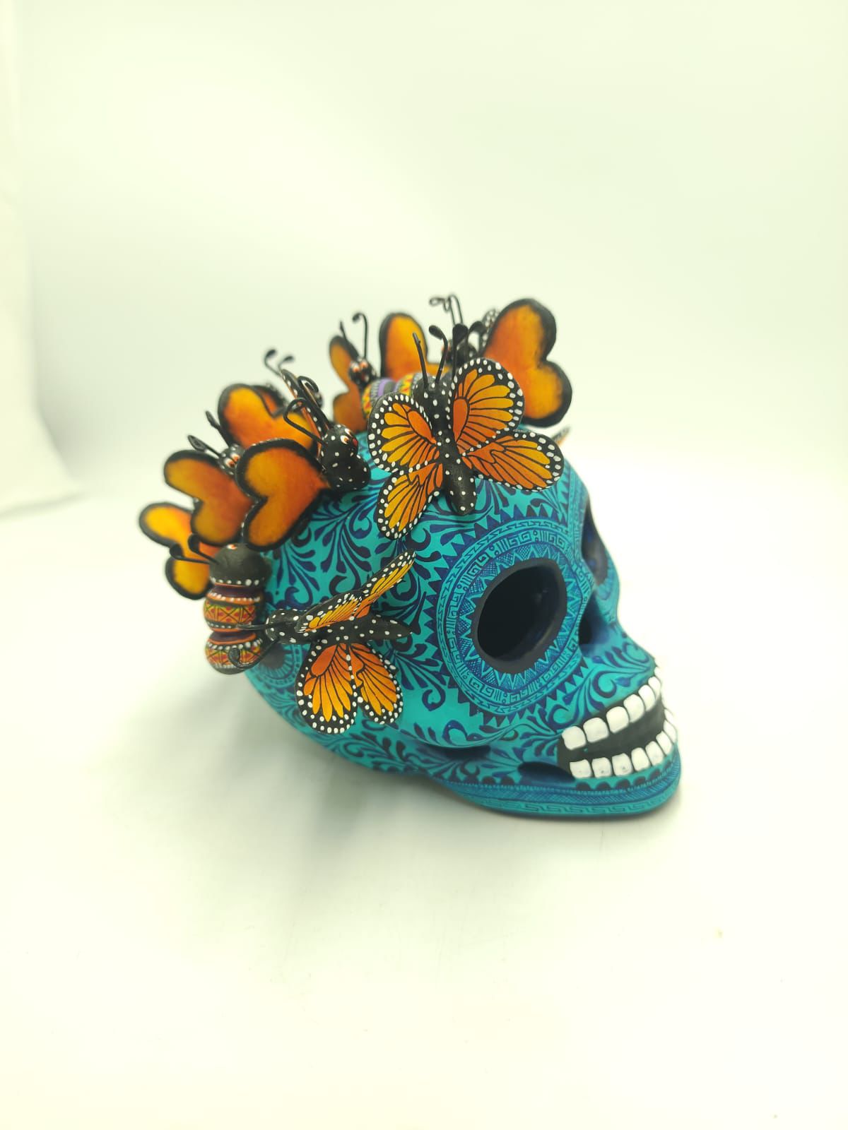Skull Day Of the Dead Ceramics By Alfonso Castillo Hernandez PP8539
