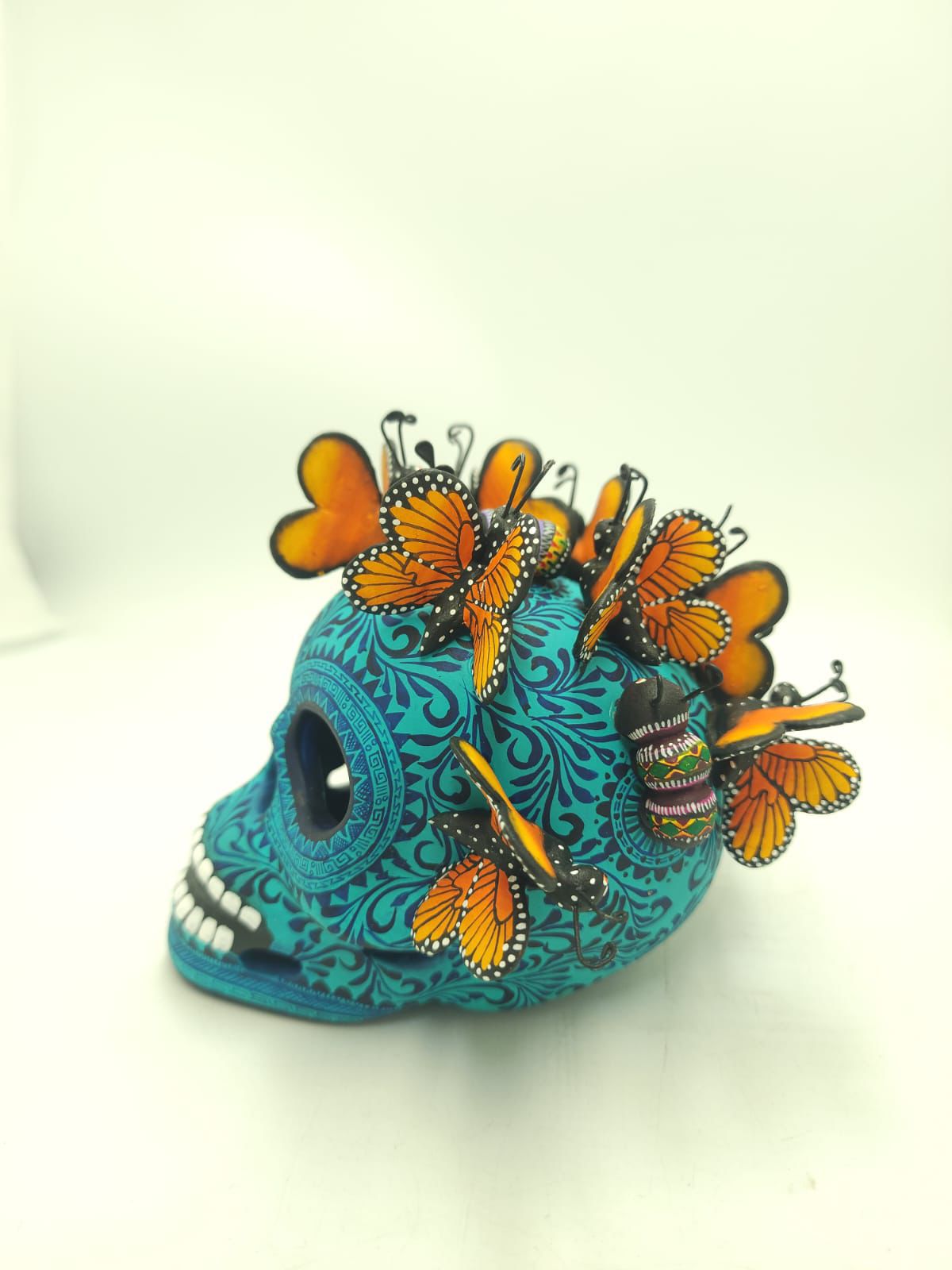 Skull Day Of the Dead Ceramics By Alfonso Castillo Hernandez PP8539