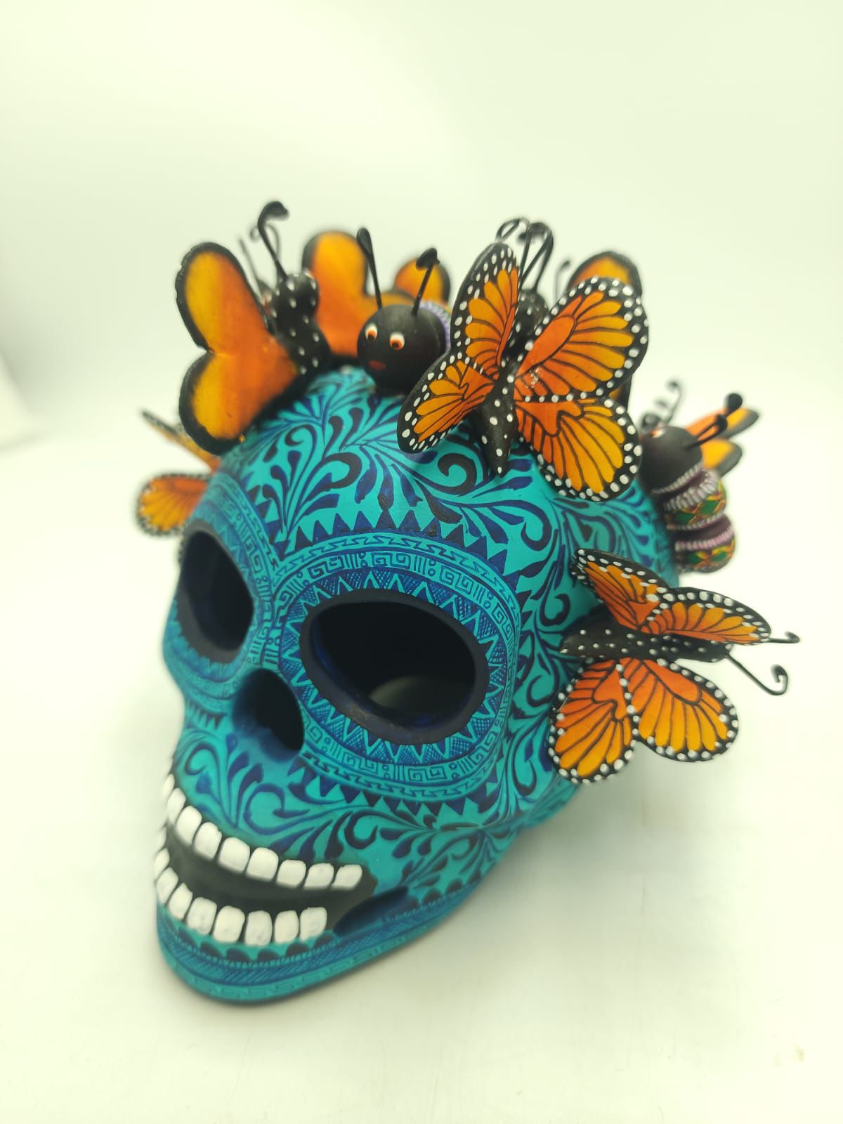 Skull Day Of the Dead Ceramics By Alfonso Castillo Hernandez PP8539