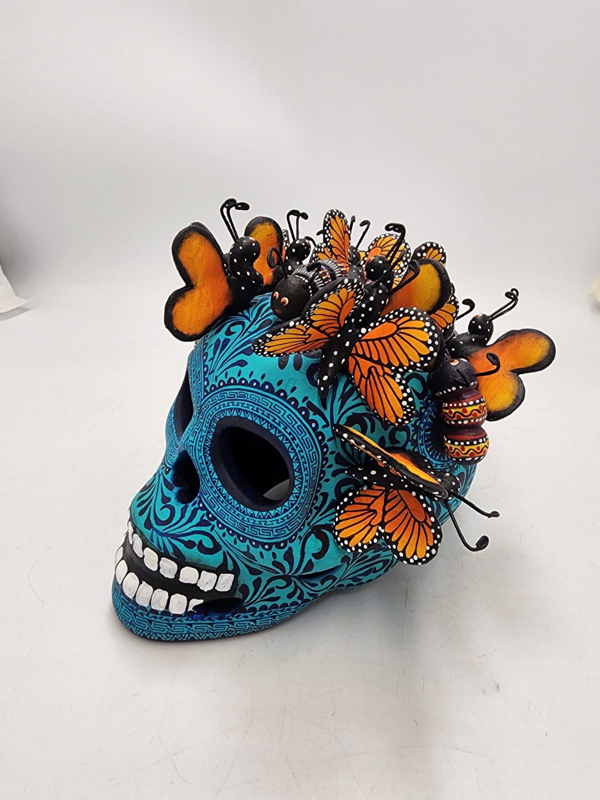 Skull Day Of the Dead Ceramics By Alfonso Castillo Hernandez PP8541