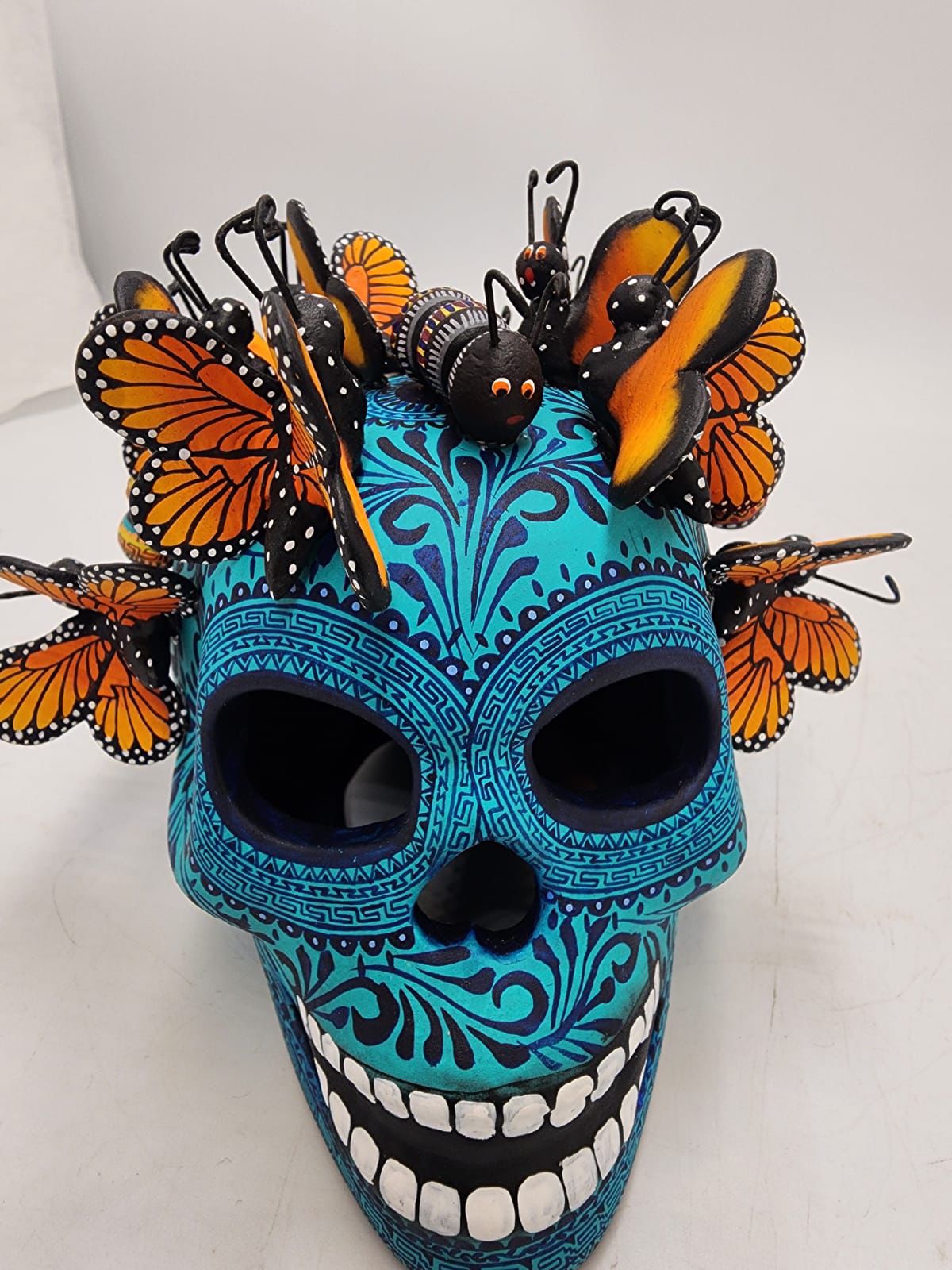 Skull Day Of the Dead Ceramics By Alfonso Castillo Hernandez PP8541