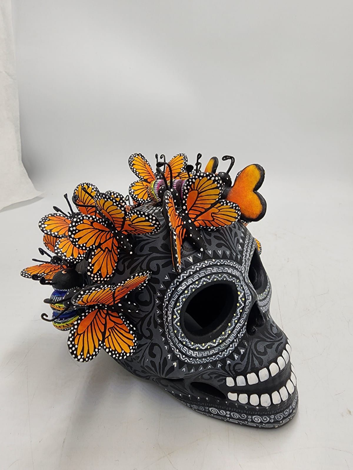 Skull Day Of the Dead Ceramics By Alfonso Castillo Hernandez PP8542