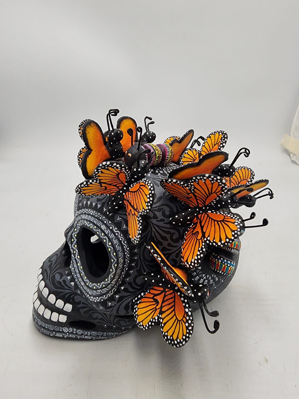 Skull Day Of the Dead Ceramics By Alfonso Castillo Hernandez PP8542