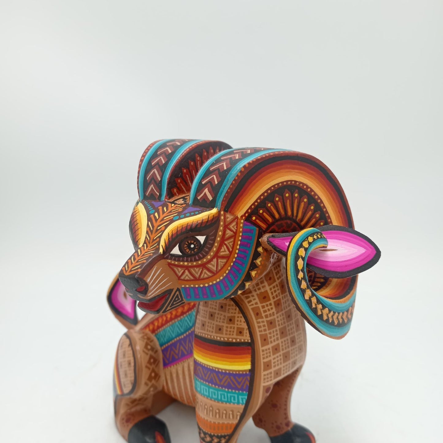 Mexican Oaxacan Wood Carving Cimarron By Julia Fuentes PP8550
