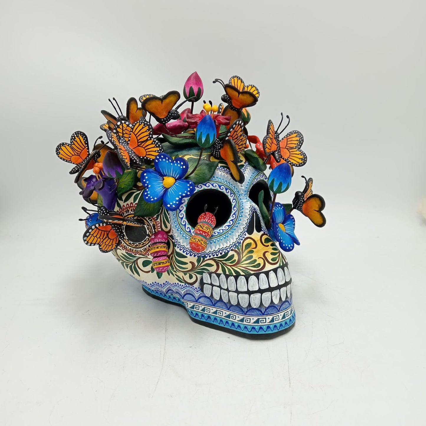 Skull Day Of the Dead Ceramics By Alfonso Castillo Hernandez PP8557
