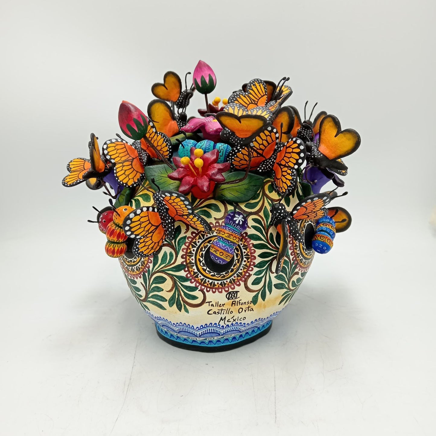 Skull Day Of the Dead Ceramics By Alfonso Castillo Hernandez PP8557