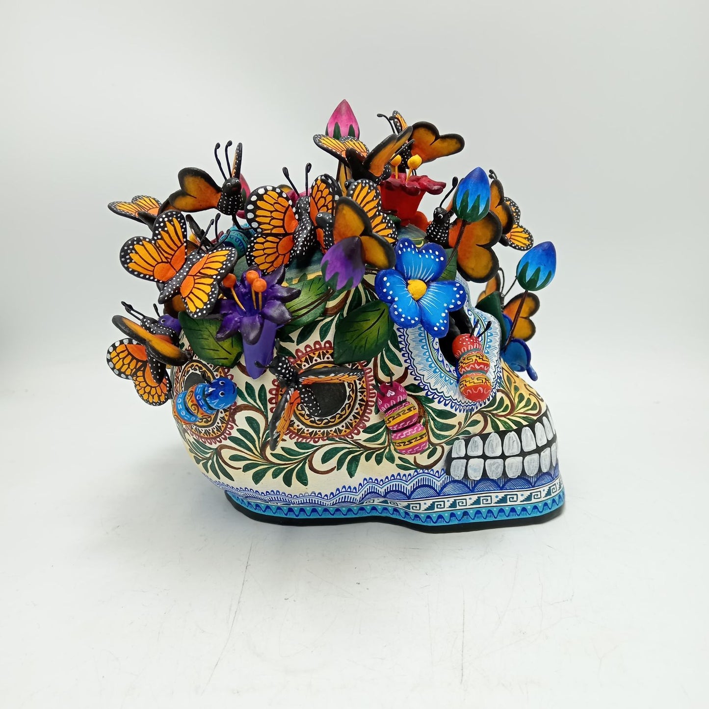 Skull Day Of the Dead Ceramics By Alfonso Castillo Hernandez PP8557