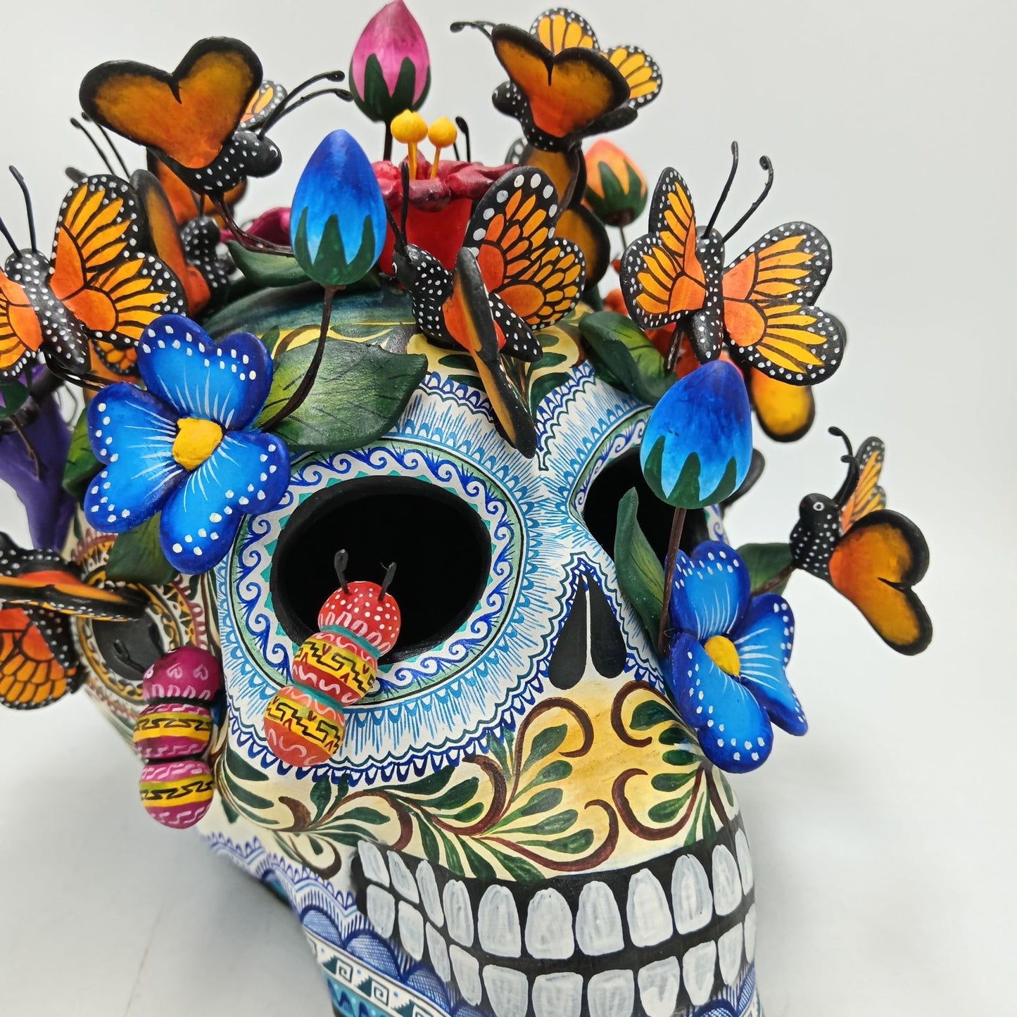 Skull Day Of the Dead Ceramics By Alfonso Castillo Hernandez PP8557