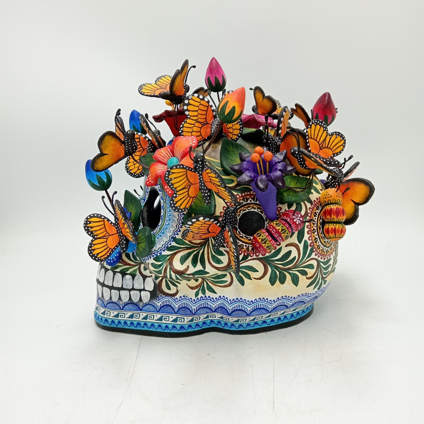 Skull Day Of the Dead Ceramics By Alfonso Castillo Hernandez PP8557
