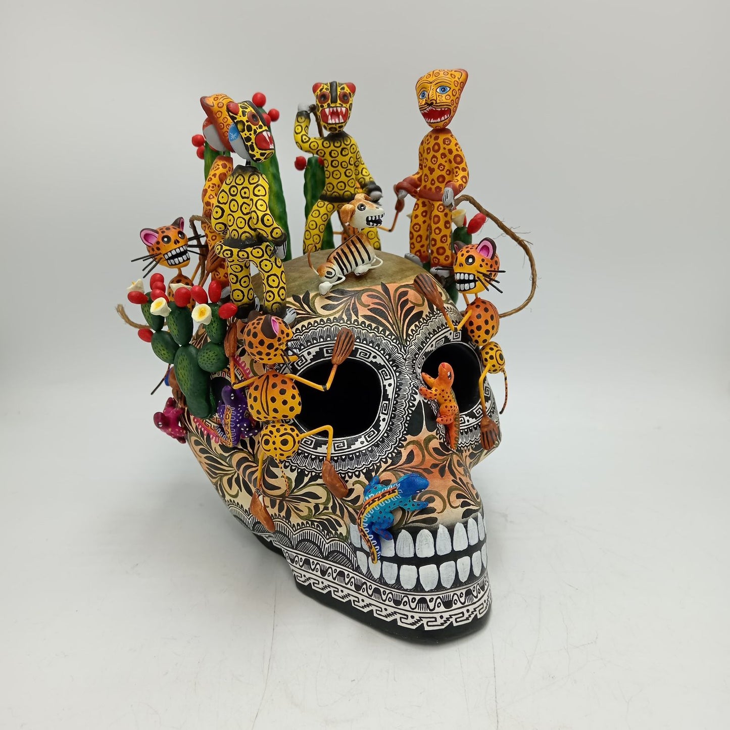 Skull Day Of the Dead Ceramics By Alfonso Castillo Hernandez PP8558