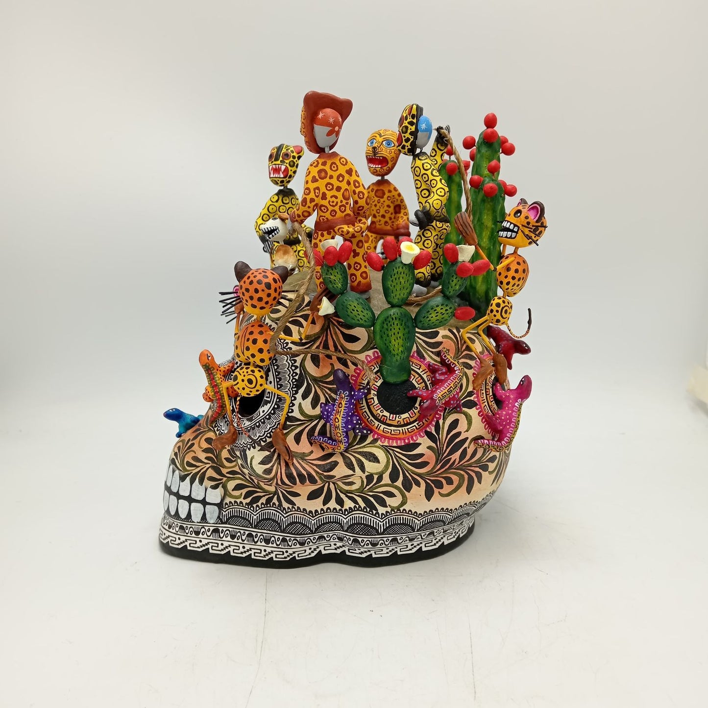 Skull Day Of the Dead Ceramics By Alfonso Castillo Hernandez PP8558