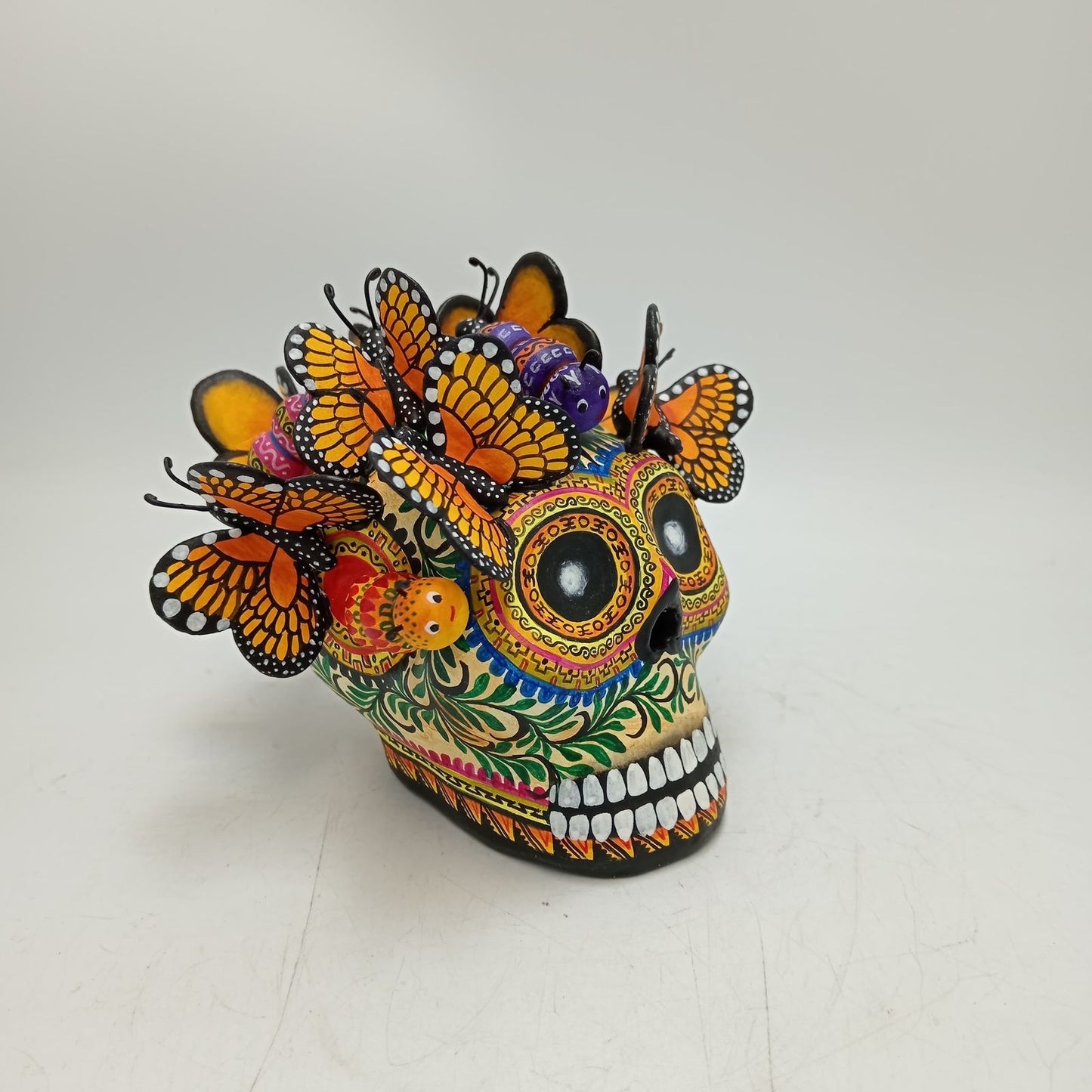 Skull Day Of the Dead Ceramics By Alfonso Castillo Hernandez PP8559
