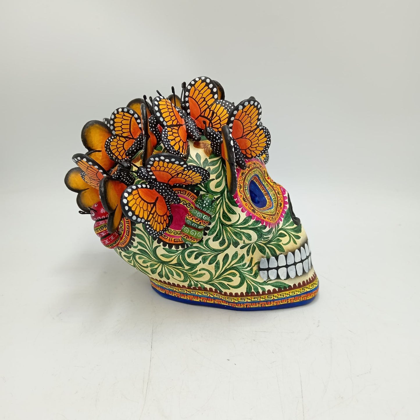 Skull Day Of the Dead Ceramics By Alfonso Castillo Hernandez PP8561