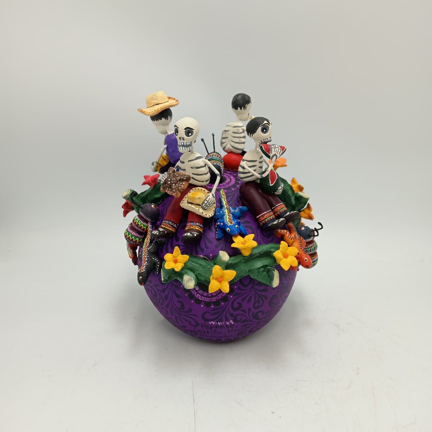 Skull Day Of the Dead Ceramics By Alfonso Castillo Hernandez PP8546