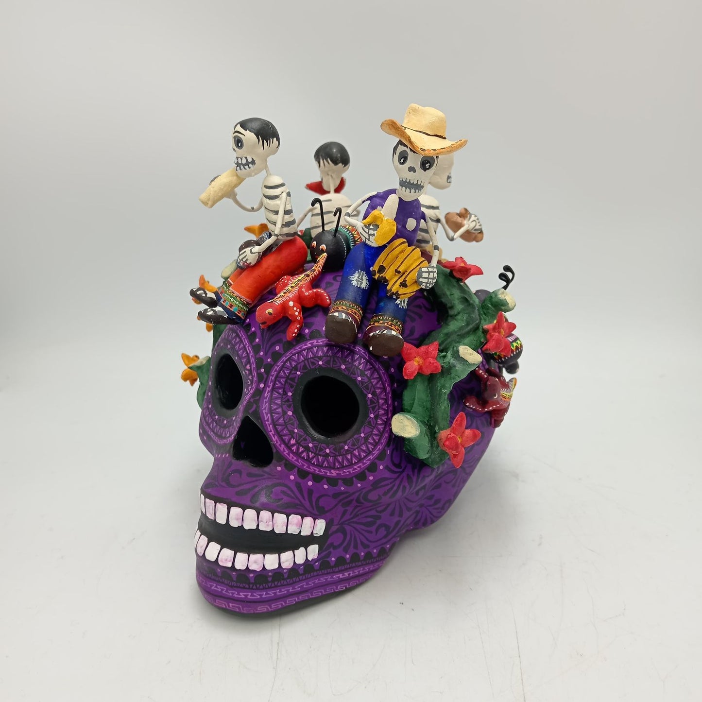 Skull Day Of the Dead Ceramics By Alfonso Castillo Hernandez PP8546