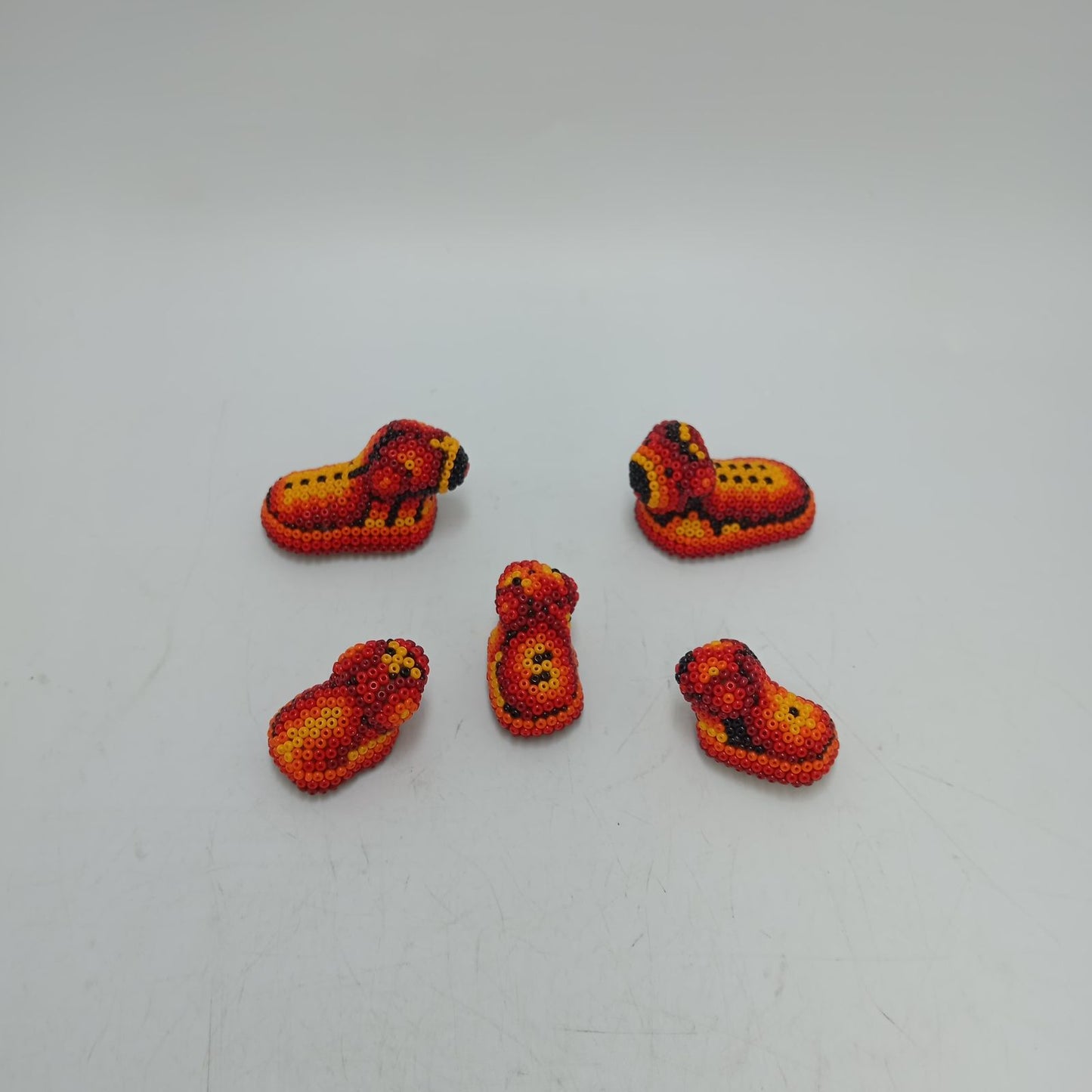 Hand Beaded Huichol Mexican Folk Art Nativity Set By Mayola Villa PP8583