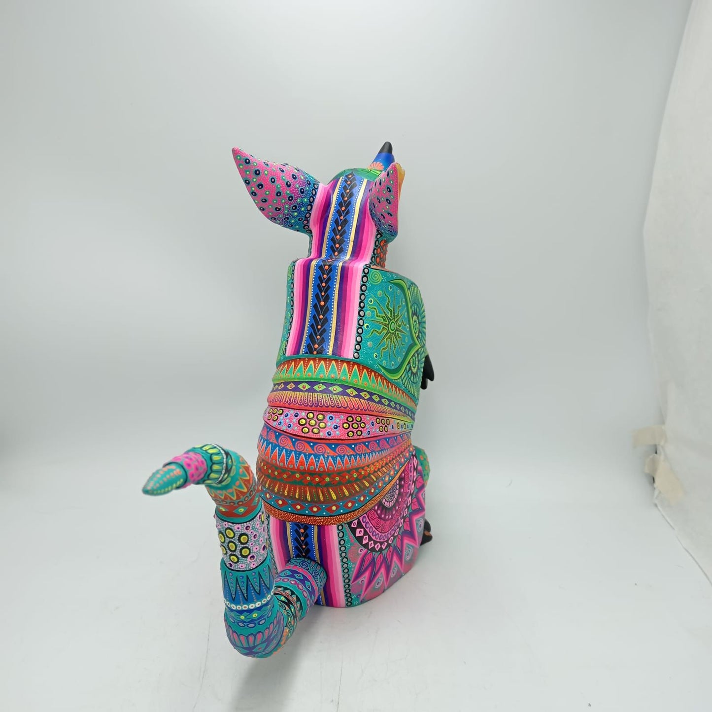 Mexican Folk Art Oaxacan Wood Carving Alebrije Hand Made, Armadillo  By Luis Sosa PP8661