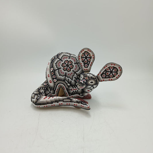 Mexican Huichol Hand Beaded Armadillo By Isandro Villa Lopez PP8766