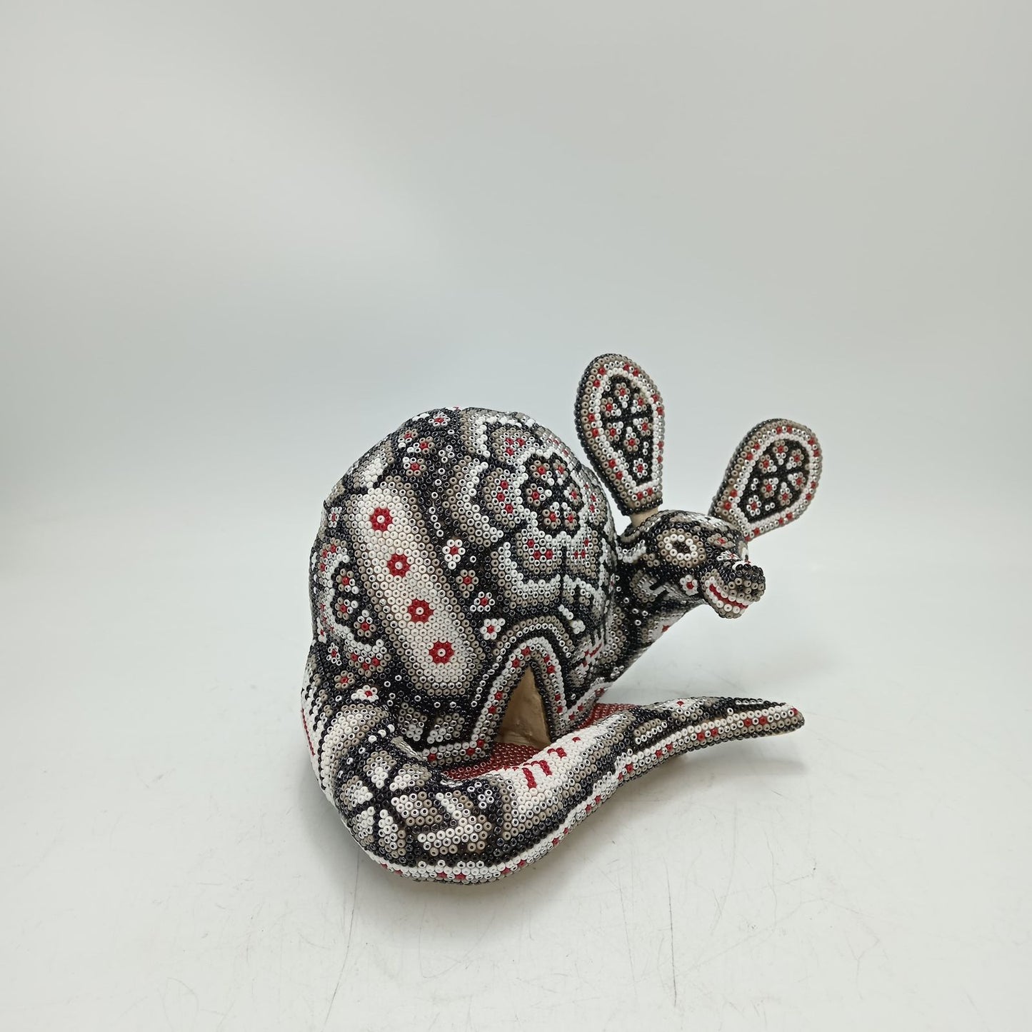 Mexican Huichol Hand Beaded Armadillo By Isandro Villa Lopez PP8766