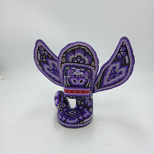 Mexican Huichol Hand Beaded Quetzalcoalt By Isandro Villa Lopez PP8769