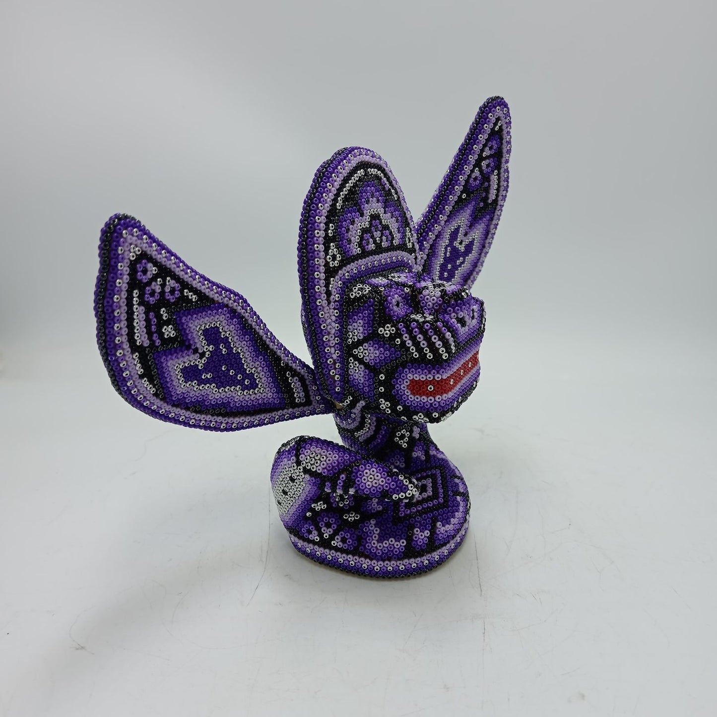 Mexican Huichol Hand Beaded Quetzalcoalt By Isandro Villa Lopez PP8769