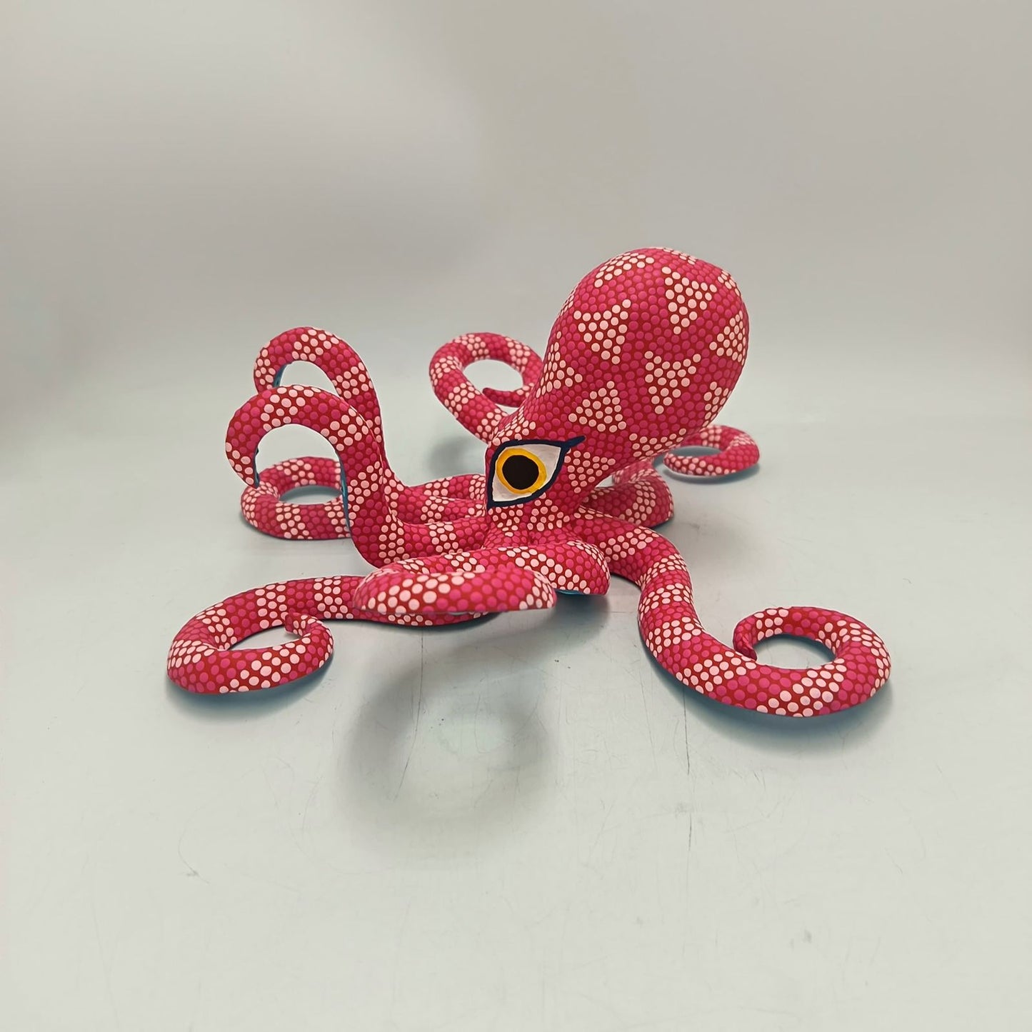 Oaxacan Wood Carving Hand Made, Octopus By Armando Jimenez  PP8752