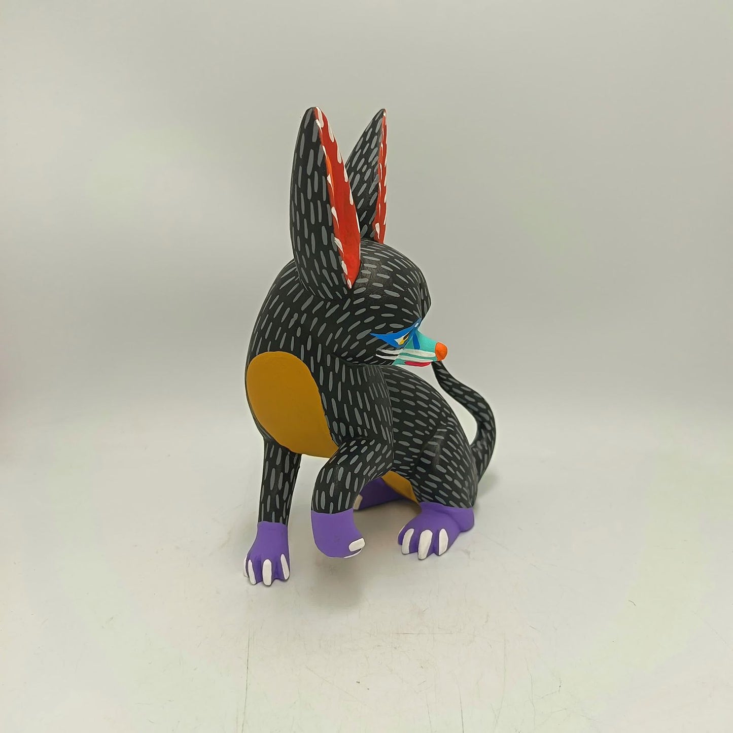 Oaxacan Wood Carving Hand Made, Chihuahua By Armando Jimenez  PP8756