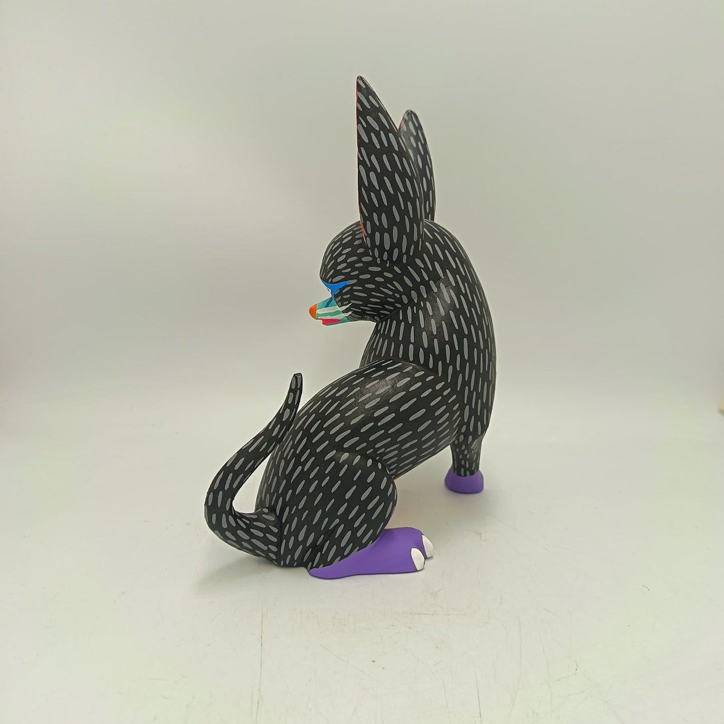 Oaxacan Wood Carving Hand Made, Chihuahua By Armando Jimenez  PP8756