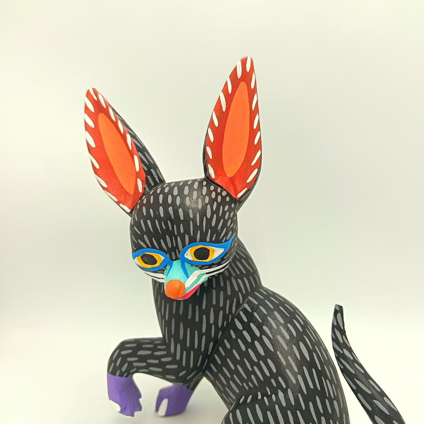 Oaxacan Wood Carving Hand Made, Chihuahua By Armando Jimenez  PP8756