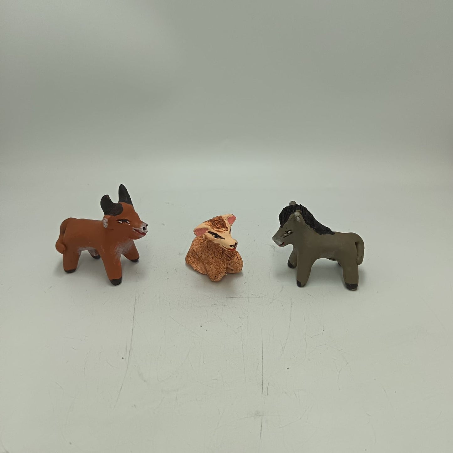 Extraordinary Hand made Painted Nativity Set By Demetrio Aguilar PP8876