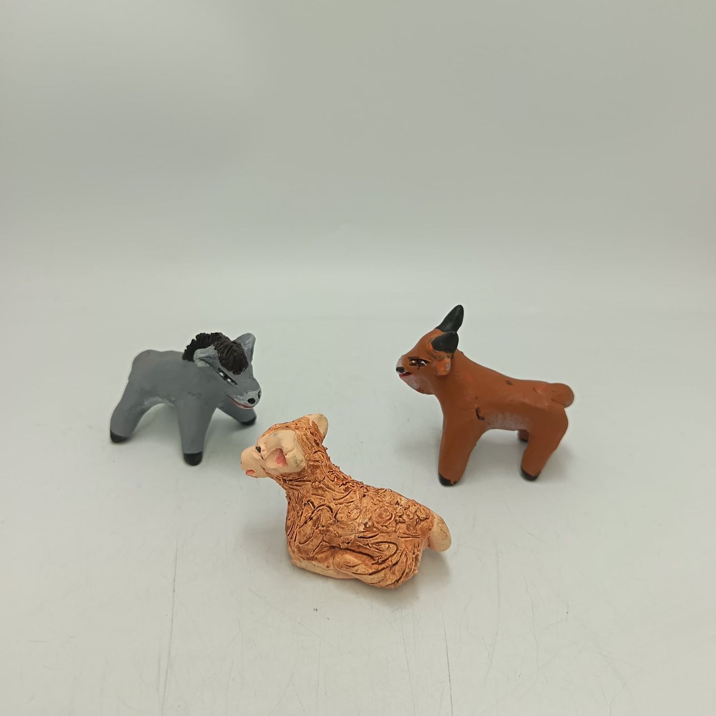 Extraordinary Hand made Painted Nativity Set By Demetrio Aguilar PP8876