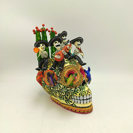 Day Of The Dead Ceramics Human Skull By Marco Castillo PP8921