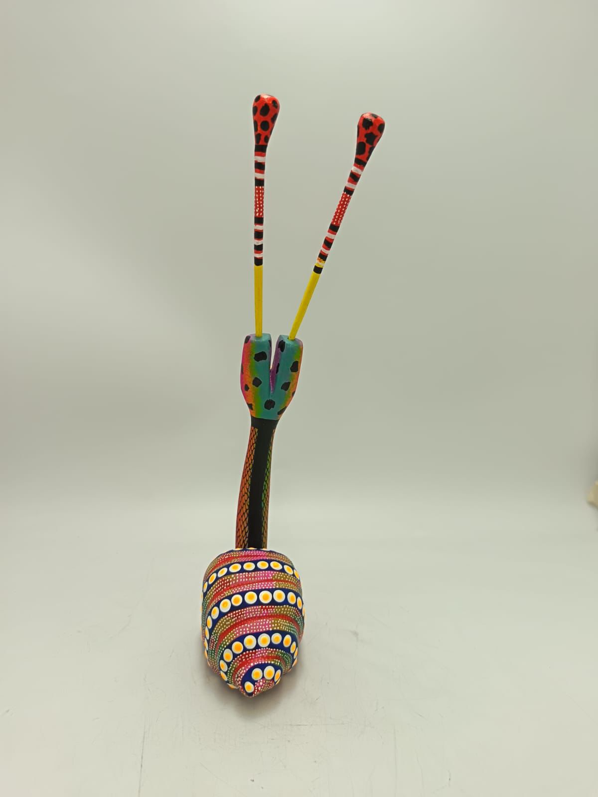 Mexican Oaxacan Wood Carving Snail By David Blas PP8948